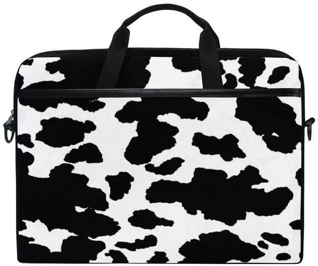 Main image of Laptop Bag Case Geometrical Animal Skin Cow Print Computer Protector Bag Travel Totes Briefcase with Shoulder Strap for Women Men Girl Boys