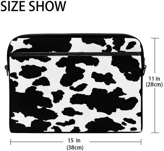 Alt view image 2 of 5 - Laptop Bag Case Geometrical Animal Skin Cow Print Computer Protector Bag Travel Totes Briefcase with Shoulder Strap for Women Men Girl Boys