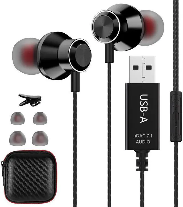 Alt view image 2 of 5 - HGCXING USB Headset with Microphone for PC and USB C Headphone