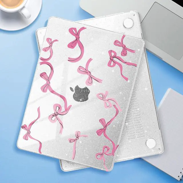 Alt view image 3 of 5 - ICEKEE Compatible with M4 MacBook Air 15 inch A3241 Case 2025 Fits 2024 2023 Release A3114 M3 A2941 M2 with Retina Display Touch ID,Printed Plastic Hard Case for MacBook Air 15.3", Bows