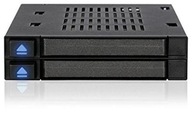 Alt view image 2 of 5 - ICY DOCK Dual 2 Bay 2.5" SSD & HDD Dock Tool-Less Hot-Swap SATA / SAS Mobile Rack Enclosure for 3.5" Bay - flexiDOCK MB522SP-B