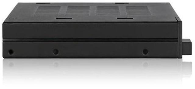 Alt view image 3 of 5 - ICY DOCK Dual 2 Bay 2.5" SSD & HDD Dock Tool-Less Hot-Swap SATA / SAS Mobile Rack Enclosure for 3.5" Bay - flexiDOCK MB522SP-B