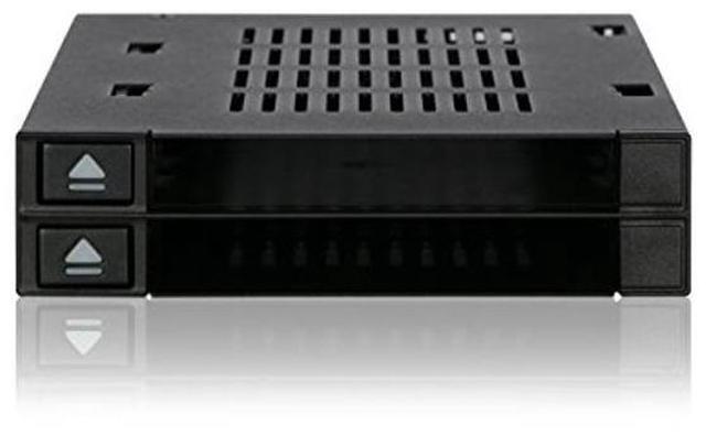 Main image of ICY DOCK Dual 2 Bay 2.5" SSD & HDD Dock Tool-Less Hot-Swap SATA / SAS Mobile Rack Enclosure for 3.5" Bay - flexiDOCK MB522SP-B