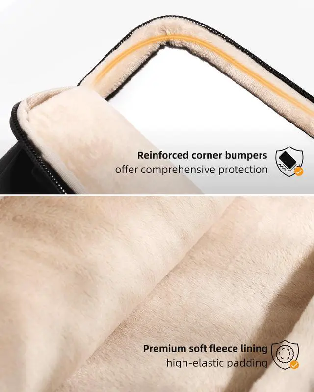Alt view image 3 of 5 - Innostyle Puffy Laptop Sleeve 16 Inch, Puffer Laptop Carrying Case Compatible with MacBook Pro 16, MacBook Air 15, Dell XPS 15, 15.6-inch HP Lenovo ASUS, Lightweight and Water-Resistant