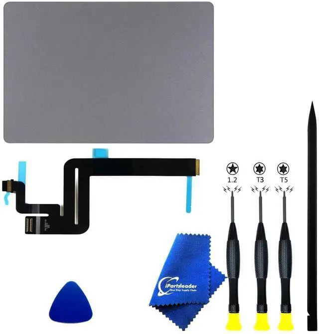 Main image of iPartsleader A1932 Trackpad Replacement for MacBook Air (Retina,13-inch,2018/2019) Force Touch Touchpad with Cable EMC3184 661-11906 (Space Grey)