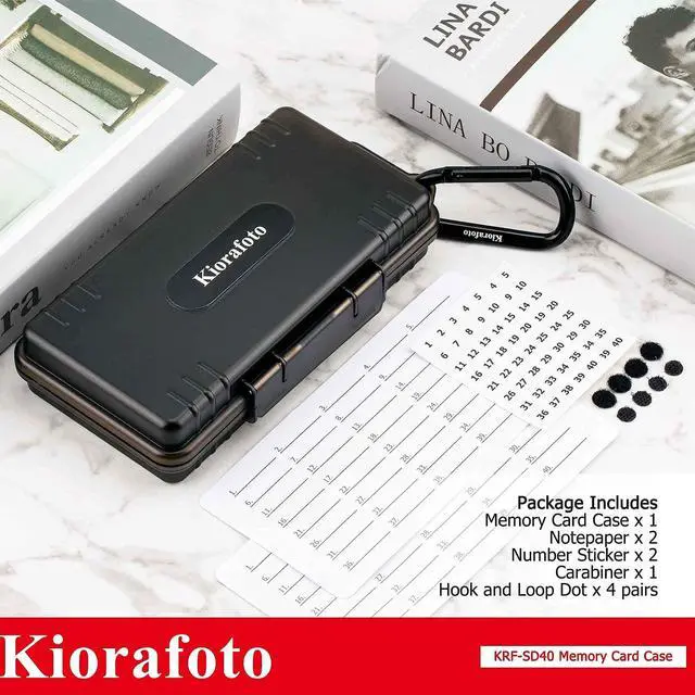 Alt view image 5 of 5 - 40 Slots Memory Card Case Holder + USB3.0 Memory Card Reader for SD SDHC SDXC Camera Memory Cards Chips