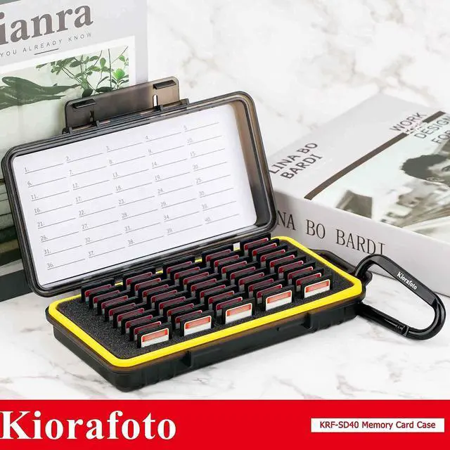 Alt view image 4 of 5 - 40 Slots Memory Card Case Holder + USB3.0 Memory Card Reader for SD SDHC SDXC Camera Memory Cards Chips