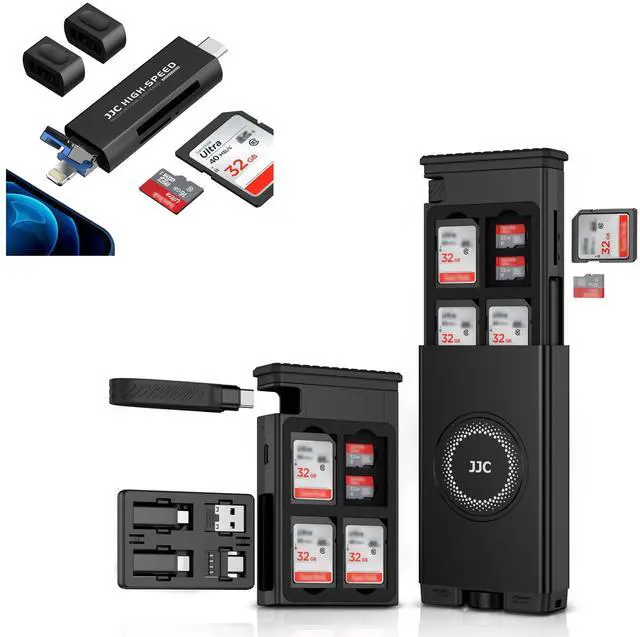 Main image of 1 + 1 Card Reader: Cable Card High-Speed SD Card Reader Case with SD Card Reader for iPhone/ipad/MacBook