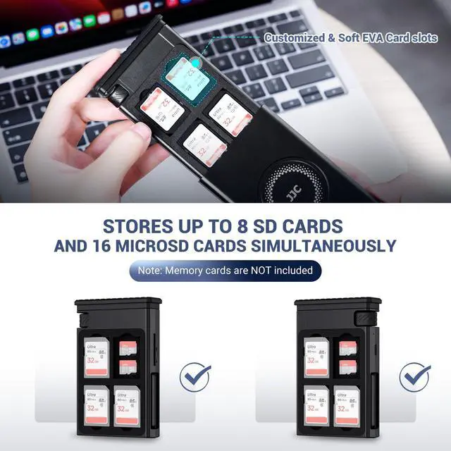 Alt view image 5 of 5 - 1 + 1 Card Reader: Cable Card High-Speed SD Card Reader Case with SD Card Reader for iPhone/ipad/MacBook