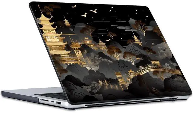 Alt view image 5 of 5 - LCMOCICO For 2024 MacBook Pro 14 inch Case M4 A3112 A3185 A3401 M3 A2918 A2992 A2779 M2 M1 A2442 Cover, Pattern Plastic Hard Shell Case for Macbook 14 2024 2023 2022 2021 Touch ID, Tide Illustration 1