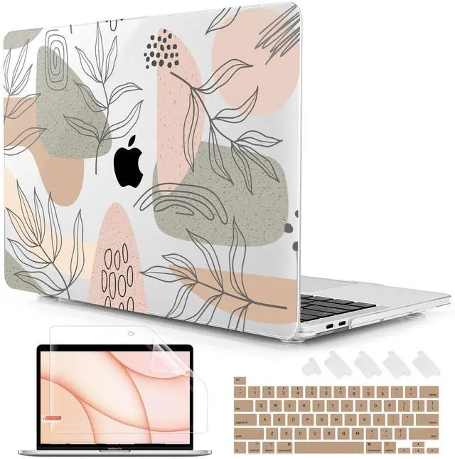 Main image of Lepeoac for MacBook Pro 16 inch Case 2019 2020 Release Model A2141, Plastic Hard Shell Cover with Keyboard Cover & Screen Protector for MacBook Pro 16 inch with Touch Bar & Touch ID - Tropical Leaves