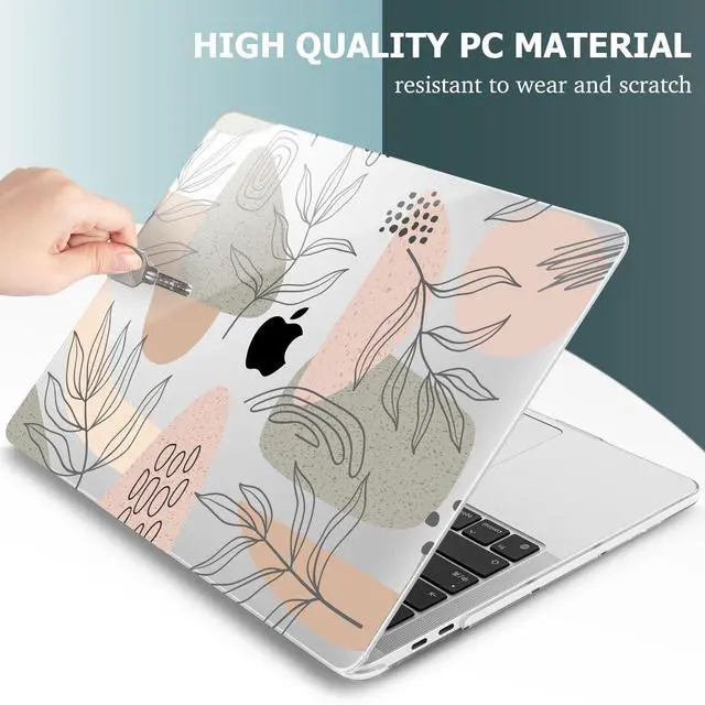 Alt view image 5 of 5 - Lepeoac for MacBook Pro 16 inch Case 2019 2020 Release Model A2141, Plastic Hard Shell Cover with Keyboard Cover & Screen Protector for MacBook Pro 16 inch with Touch Bar & Touch ID - Tropical Leaves