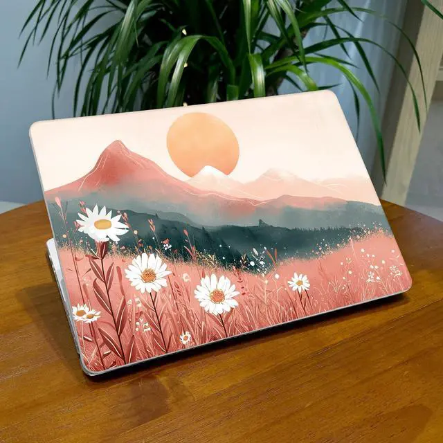 Alt view image 3 of 5 - Lepeoac for MacBook Air 13.6 inch Case M4 M3 M2 2025 2024-2022 Release Model A3240 A3113 A2681, Sturdy Plastic Hard Shell Case for MacBook Air M2 13 inch with Touch ID, Mountains