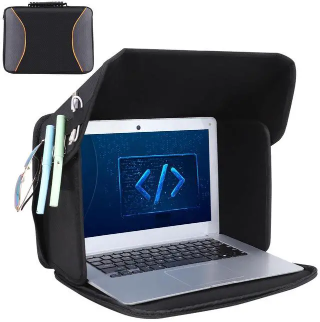Main image of LOTCAIN Laptop Sun Shade Laptop Sun Glare Shield Privacy Screen Hood Lightweight Laptop Sunshade Bag for Working Outside Portable Shield Cover 15-16'' (Patent Pending)