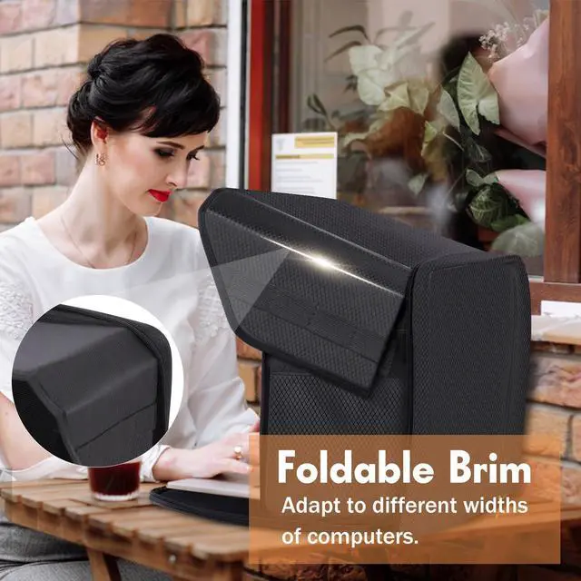 Alt view image 5 of 5 - LOTCAIN Laptop Sun Shade Laptop Sun Glare Shield Privacy Screen Hood Lightweight Laptop Sunshade Bag for Working Outside Portable Shield Cover 15-16'' (Patent Pending)