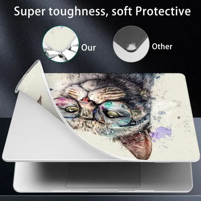 Alt view image 4 of 5 - May Chen Case for M4 MacBook Pro 16 inch Case A3403 A3186, M3 A2991 M2 A2780 M1 A2485 Chip 2021-2024 Release, Surface Hard Shell Cover Case with Screen Protector & Keyboard Cover, Cute Cat