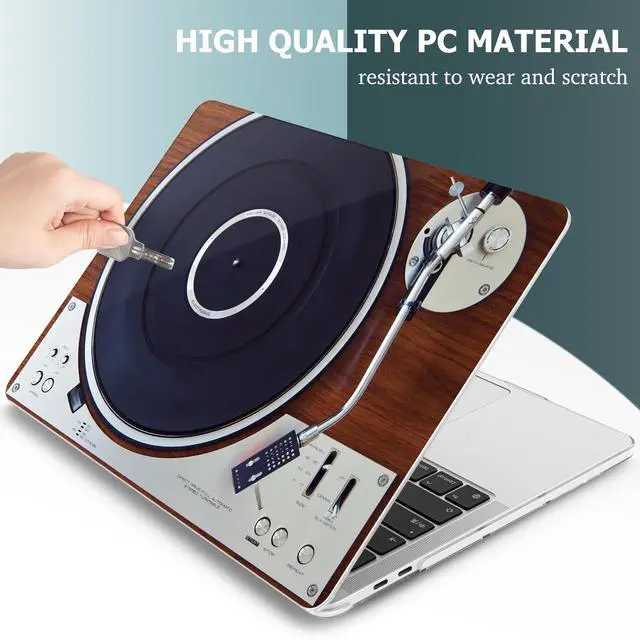Alt view image 3 of 5 - May Chen for MacBook Pro 16 inch A2141 2020 2019 Release, Screen Protector & Keyboard Cover Plastic Soft-Touch Case for MacBook Pro 16-inch with Touch Bar & Touch ID - Stereo Turntable Vinyl Record