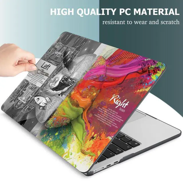Alt view image 4 of 5 - May Chen for M4 MacBook Air 13.6 Inch Case 2025 2024 2023 2022 Release Models: A3240 A3113 M3 A2681 M2, Plastic Hard Shell Case for MacBook Air 13.6" with Retina Display Fits Touch ID, Brain