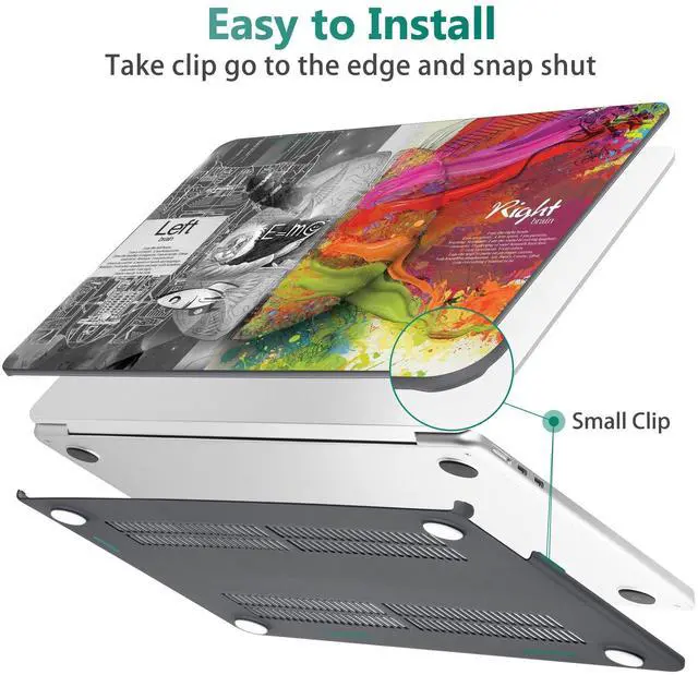 Alt view image 5 of 5 - May Chen for M4 MacBook Air 13.6 Inch Case 2025 2024 2023 2022 Release Models: A3240 A3113 M3 A2681 M2, Plastic Hard Shell Case for MacBook Air 13.6" with Retina Display Fits Touch ID, Brain