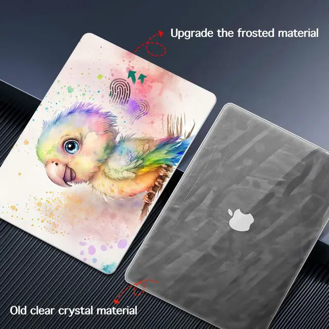 Alt view image 5 of 5 - May Chen Compatible with M4 MacBook Air 15 inch Case 2025 2024 2023 Release A3241 A3114 A2941 M2 M3 Chip, Surface Hard Shell Case for MacBook Air 15.3" with Retina Display, Cute Parrot