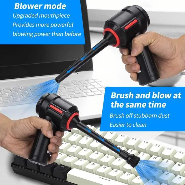Alt view image 2 of 5 - Meudeen Air Duster - Computer Vacuum Cleaner - for Keyboard Cleaning- Cordless Canned Air- Powerful - Energy-Efficient(Air-01)
