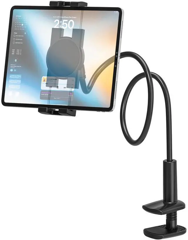 Main image of Phichy Gooseneck Tablet Holder for 4.7"-13" Phone & iPad, Flexible Arm Tablet Bed Stand, Super Stable Clip Tablet Mount for Desk Compatible with iPad Pro/Air/Mini, Galaxy Tabs, iPhone, Tablets