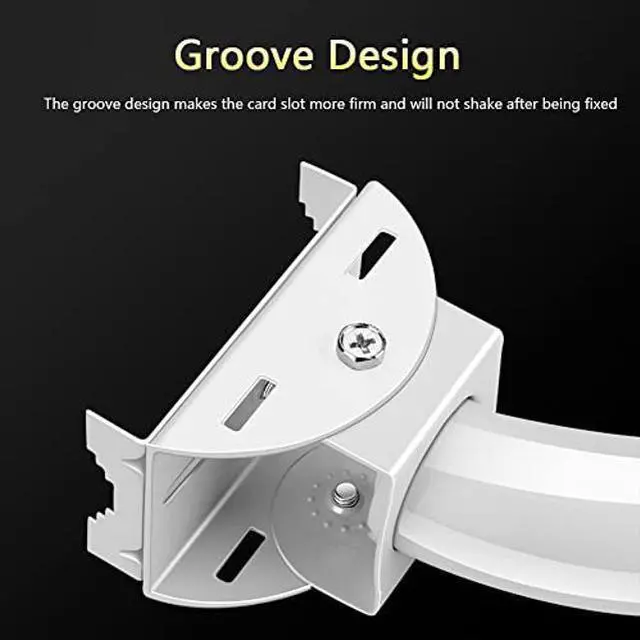 Alt view image 2 of 5 - 4-Pack Universal Bracket Mount for Light Monuting Tasks Wireless Bridge Outdoor Access Point to Point AP,Pole and Wall-Mounted Mount