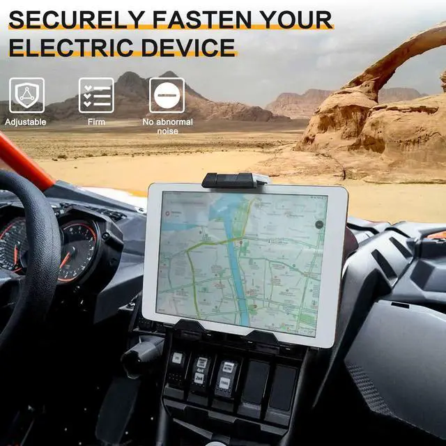 Alt view image 5 of 5 - smotrcc X3 Tablet Holder with Storage Box - GPS Tablet Mount Compatible with 2017-2024 Can Am Maverick X3 All Models, Replace OEM 715002874, X3 Accessories