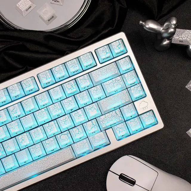 Alt view image 2 of 5 - Sumgsn 124 Keys PBT Dye Sub Keycaps Cherry Profile Cool Keycaps Set Compatible with 60% 65% 75% 95% Mechanical Keyboard Cherry Mx Switches