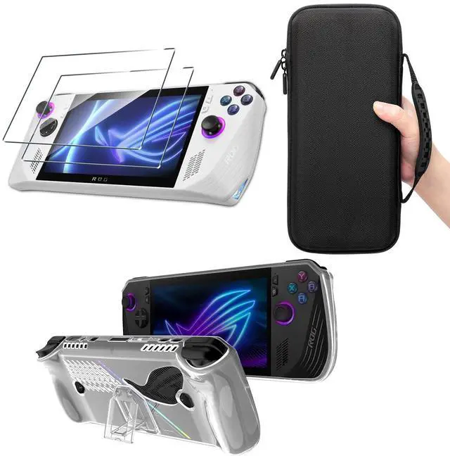 Main image of Tmiyas Carrying Case for ROG Ally X 2024, Ally X Handheld Game Console Case, 3-in-1 Accessories for ROG Ally X 2024 (Carry Case, Cover Case, 2Pcs Screen Protector)