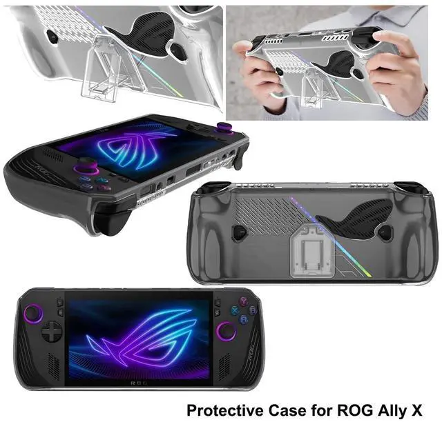 Alt view image 3 of 5 - Tmiyas Carrying Case for ROG Ally X 2024, Ally X Handheld Game Console Case, 3-in-1 Accessories for ROG Ally X 2024 (Carry Case, Cover Case, 2Pcs Screen Protector)