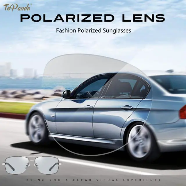 Alt view image 4 of 5 - ToPanda Foldable Vision Glasses, UV400 protection, Polarized lenses, Anti-Blue Light, Anti-Glare, photochromic lenses, Unisex. (Silver-Night-Unfold)