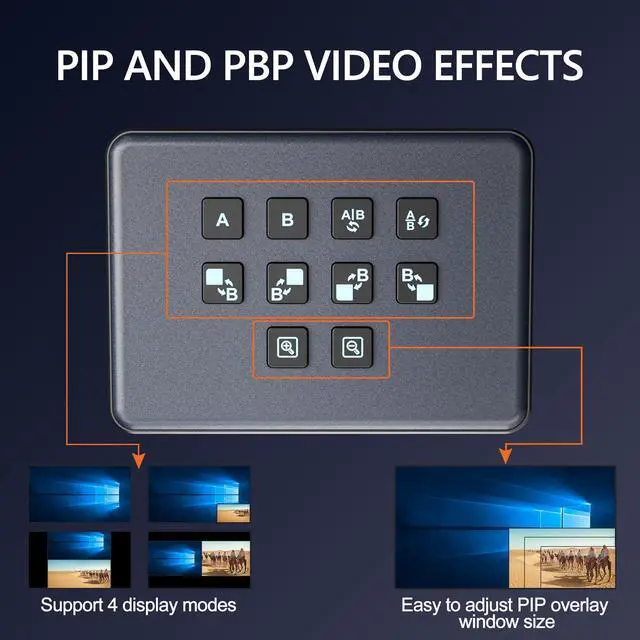 Alt view image 3 of 5 - Capture Card, Dual 4K HDMI Input Capture Card for Streaming, USB 3.0 Audio Video Capture Card HDMI Switcher Record in 1080P 60FPS Low Latency, Compatible with Xbox/PS5/PS4/OBS/PC