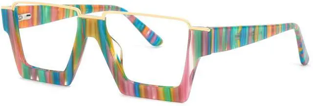 Main image of VOOGLAM Blue Light Glasses for Women Cute Computer Office with Trending Frame Glasses Multicolor Dardhan GJGA596413-05