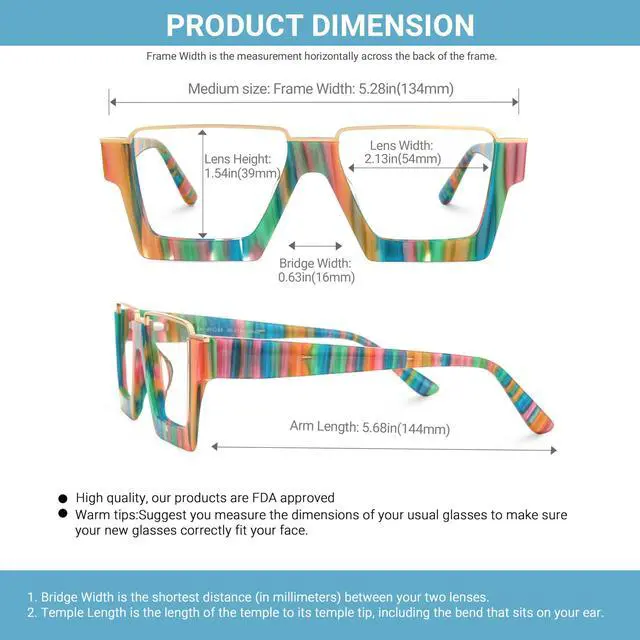 Alt view image 5 of 5 - VOOGLAM Blue Light Glasses for Women Cute Computer Office with Trending Frame Glasses Multicolor Dardhan GJGA596413-05