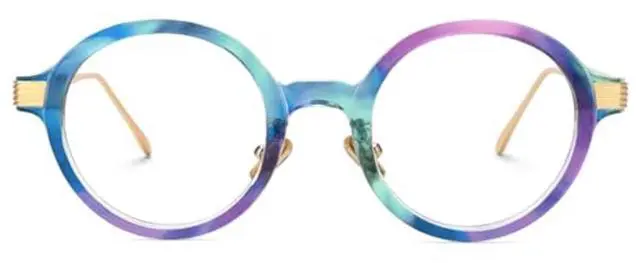 Alt view image 2 of 5 - VOOGLAM Blue Light Glasses for Women Round Gaming Glasses Anti Eyestrain Dry Eyes UV Computer Phone TV Eyewear Fashion Dylan Multicolor GJGT000174-06 Trend