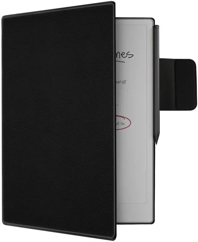 Main image of WALNEW Case for Remarkable Paper Pro,Magnetic Slim Book Folio Cover with Pen Clasp, Auto Sleep/Wake Protective Cover for Remarkable Paper Pro 11.8" (2024 Released),Black