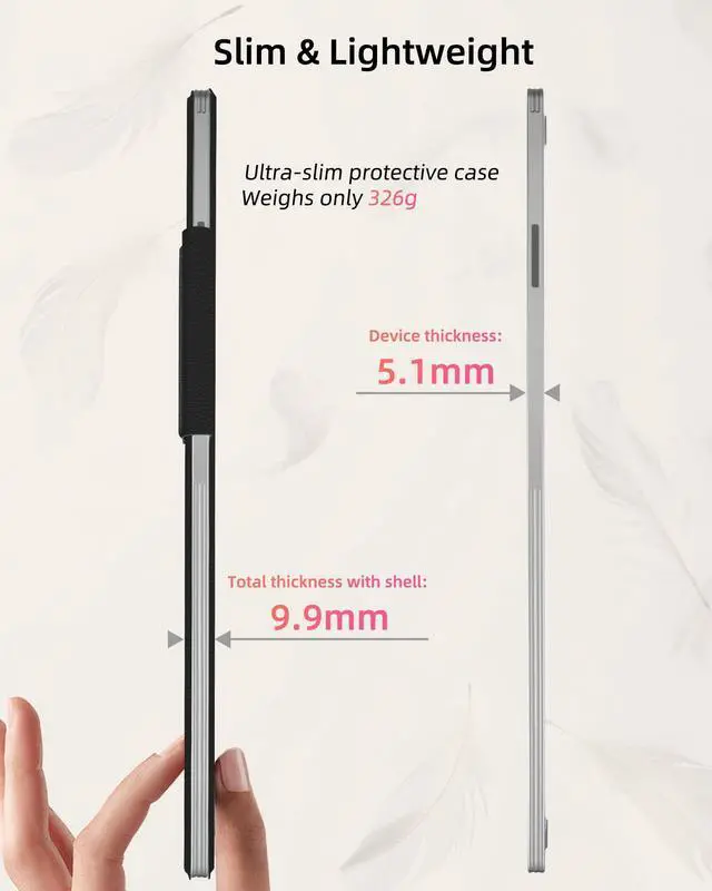 Alt view image 4 of 5 - WALNEW Case for Remarkable Paper Pro,Magnetic Slim Book Folio Cover with Pen Clasp, Auto Sleep/Wake Protective Cover for Remarkable Paper Pro 11.8" (2024 Released),Black