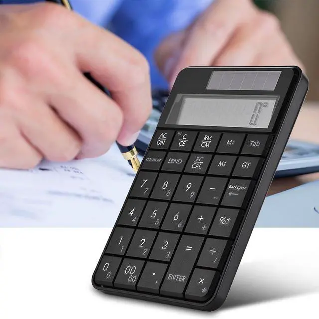 Alt view image 2 of 5 - Mini 2.4G USB 2 in 1 29 Keys Numeric Keypad Keyboard & Calculator with LCD Display