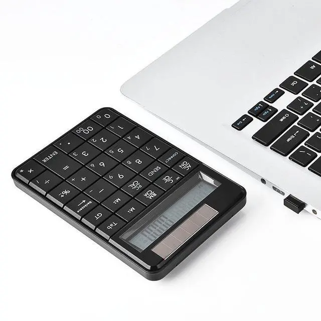 Alt view image 4 of 5 - Mini 2.4G USB 2 in 1 29 Keys Numeric Keypad Keyboard & Calculator with LCD Display