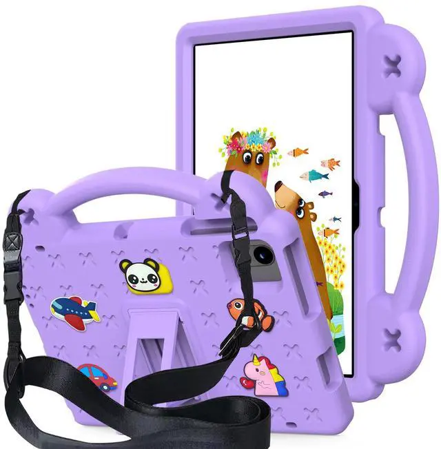 Main image of YRH for Onn 10.1 Tablet Case (2024) Model#100135925, Kids EVA Cover with Strap Stand Handle, for Surf Walmart Onn Tablet Case 10.1 inch (Gen 4), Purple