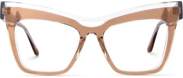 Main image of Zeelool Vintage Cat Eye Blue Light Blocking Glasses for Women Dadoh ZJGA635987-03 Champagne