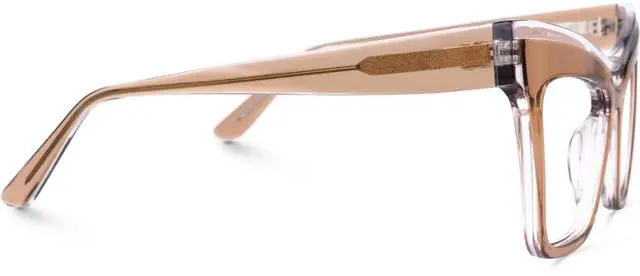 Alt view image 5 of 5 - Zeelool Vintage Cat Eye Blue Light Blocking Glasses for Women Dadoh ZJGA635987-03 Champagne