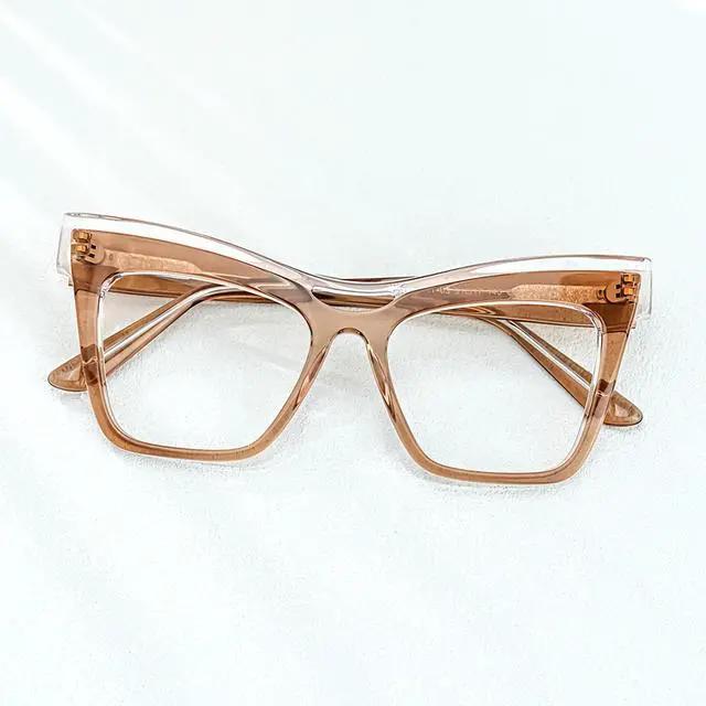 Alt view image 3 of 5 - Zeelool Vintage Cat Eye Blue Light Blocking Glasses for Women Dadoh ZJGA635987-03 Champagne