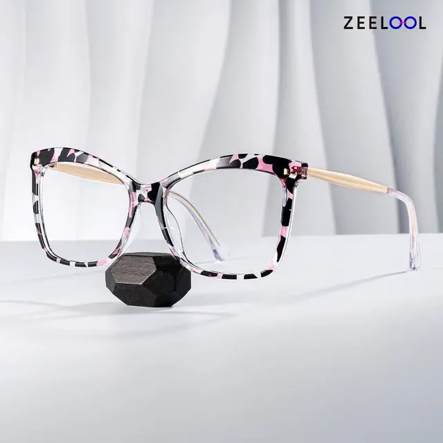 Alt view image 2 of 5 - Zeelool Blue Light Blocking Glasses for Women, Fashion Butterfly Glasses Computer Eyeglasses Eyewear Anti UV, Eyestrain and Glare ZJGT000044-24B