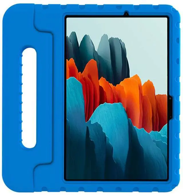 Main image of SaharaCase KidProof Case for Samsung Galaxy Tab S7 and Tab S8 [Shockproof Bumper] Handle Kickstand Stylus Pen Holder Rugged Protection Anti-Slip Grip (Blue)