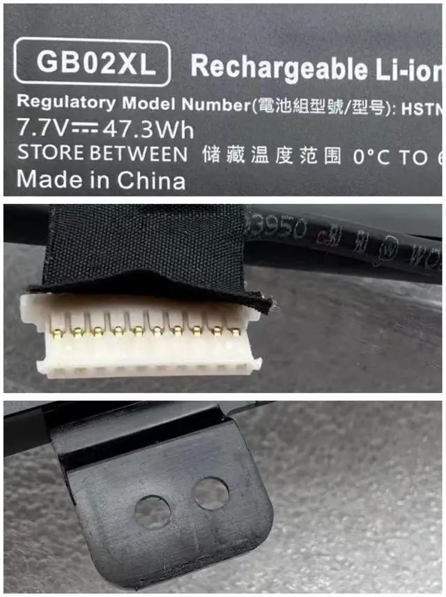 Alt view image 5 of 5 - HCSK GB02XL Laptop Battery Compatable with Hp Chromebook x360 11 G2 EE Chromebook 11A G6 G8 EE Chromebook 11 G7 G8 EE Series L42550-271 L42550-541 HSTNN-UB7M HSTNN-DB7X L42583-005 7.7V 47.3Wh 6150mAh