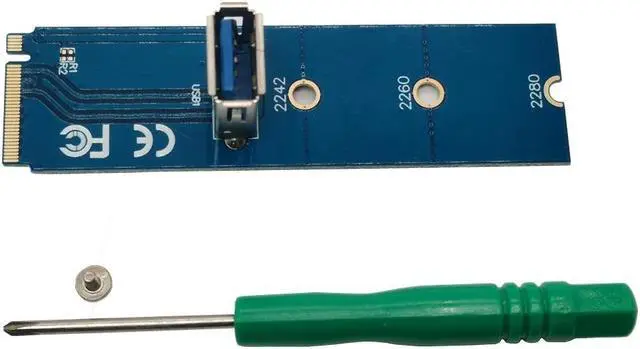 Main image of NGFF M.2 to USB 3.0 Transfer Card M2 to USB3.0 Adapter for PCI-E Riser Card For Bitcoin Litecoin ETH Miner Mining