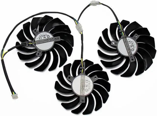 Alt view image 5 of 6 - PLD10010S12HH PLD09210S12HH 4Pin Cooler Fan Replacement For MSI GEFORCE GTX 1080 Ti Gaming X Trio Graphics Card Cooling Fans