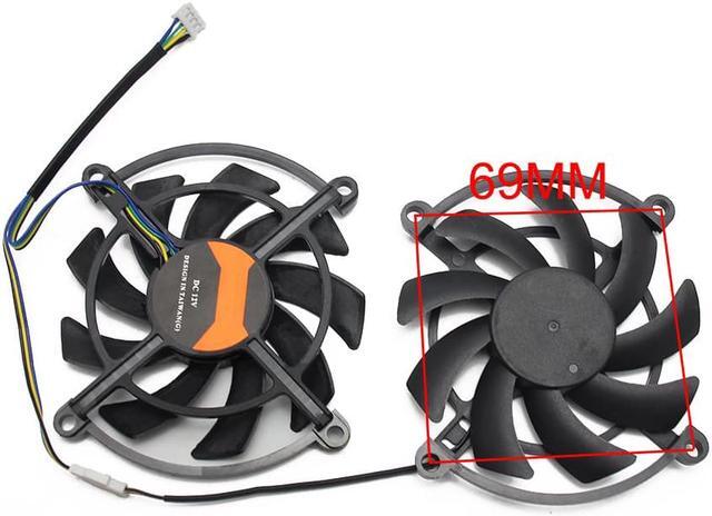 Alt view image 4 of 5 - 2PCS/lot iGame GTX 1060 1070 Cooler fan 4pin Replace for Colorful iGame S GeForce GTX1060 GTX1070 iGame U Video card Fan